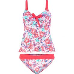 Tankini (2 części) bonprix różowy z nadrukiem. Różowe stroje kąpielowe damskie bonprix, z nadrukiem. Za 59,99 zł.