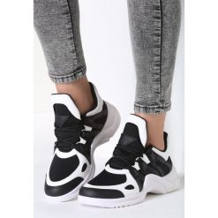 Biało-Czarne Sneakersy Take Notice. Czarne buty sportowe damskie Inny. Za 89,99 zł.