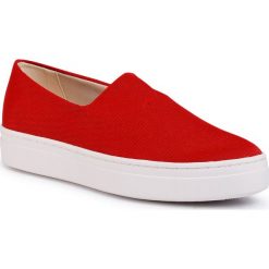Tenisówki VAGABOND - Camille 4745-180-46 Tangerine. Czerwone półbuty damskie Vagabond, bez wzorów, z materiału, bez obcasa, bez zapięcia. Za 339,00 zł.