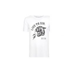 T-shirty z krótkim rękawem John Richmond HMP18009TS RU / Terrifying. Białe t-shirty męskie John Richmond, m, bez wzorów, bez kołnierzyka, krótkie. Za 249,00 zł.