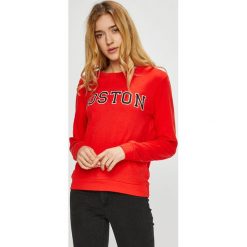 Jacqueline de Yong - Bluza. Różowe bluzy rozpinane damskie Jacqueline de Yong, l, z nadrukiem, z bawełny, bez kaptura. W wyprzedaży za 59,90 zł.