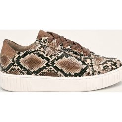 Marco Tozzi - Buty. Żółte buty sportowe damskie Marco Tozzi, bez wzorów, z gumy, sportowe. Za 199,90 zł.