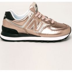 New Balance - Buty WL574WER. Różowe buty sportowe damskie New Balance, ze skóry. Za 399,90 zł.