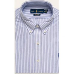 Polo Ralph Lauren - Koszula. Niebieskie koszule męskie Polo Ralph Lauren, s, bez wzorów, z bawełny, casualowe, polo, z długim rękawem. W wyprzedaży za 359,90 zł.
