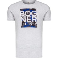 T-shirt BOGNER ROC. Białe t-shirty męskie Bogner, z bawełny, z okrągłym kołnierzem. Za 360,00 zł.