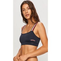 Tommy Hilfiger - Biustonosz. Niebieskie biustonosze TOMMY HILFIGER, z aplikacjami, z elastanu. Za 179,90 zł.