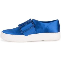 What For tenisówki slip-on damskie Rafa 38 niebieskie. Niebieskie trampki i tenisówki damskie What For, bez wzorów, na klamry. W wyprzedaży za 229,00 zł.