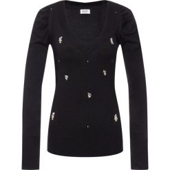 Sweter Liu Jo M69009 MA36A. Czarne swetry damskie Liu Jo, s, bez wzorów, klasyczne, bez rękawów, bez kaptura. W wyprzedaży za 249,00 zł.