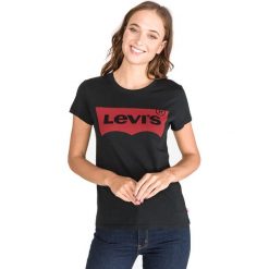 Levi's The Perfect Koszulka Czarny. Czarne koszulki damskie Levi's®, s, z nadrukiem, z bawełny, bez kołnierzyka, z krótkim rękawem. Za 102,95 zł.