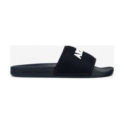 Armani Exchange Kapcie Niebieski. Niebieskie kapcie męskie Armani Exchange, z materiału. Za 233,95 zł.
