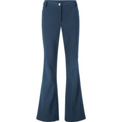 Spodnie BOOTCUT z bengaliny ze sztrasami bonprix ciemnoniebieski. Niebieskie spodnie damskie bonprix. Za 54,99 zł.