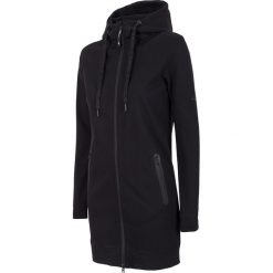 Bluza damska BLD241 - głęboka czerń. Pomarańczowe bluzy dresowe damskie 4f, z dzianiny. Za 199,99 zł.