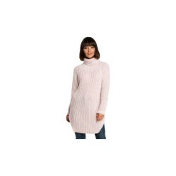 Golfy damskie: Swetry Be BK005 Długi sweter z golfem