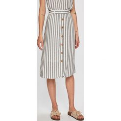 Vero Moda - Spódnica. Białe spódniczki damskie Vero Moda, na co dzień, s, bez wzorów, z poliesteru, casualowe, midi, rozkloszowane. W wyprzedaży za 89,90 zł.