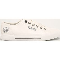 Big Star - Tenisówki. Białe trampki męskie BIG STAR, bez wzorów, z gumy, retro, na sznurówki. Za 119,90 zł.
