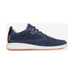Geox Aerantis Tenisówki Niebieski. Niebieskie trampki męskie Geox, bez wzorów, ze skóry, bez zapięcia. Za 617,95 zł.