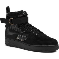 Buty NIKE - Sf Af1 Mid 917753 008 Black/Black/Cool Grey. Czarne sneakersy męskie Nike, ze skóry, bez zapięcia. W wyprzedaży za 539,00 zł.