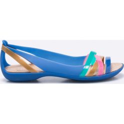 Crocs - Baleriny. Niebieskie baleriny damskie marki Crocs, z materiału. Za 219,90 zł.