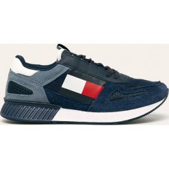 Tommy Jeans - Buty. Niebieskie sneakersy męskie Tommy Jeans, z jeansu, na sznurówki. W wyprzedaży za 319,90 zł.