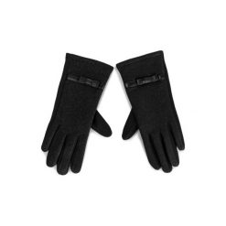 ACCCESSORIES 1w6-007-aw19. Czarne rękawiczki damskie ACCCESSORIES, bez wzorów, z materiału. Za 29,99 zł.
