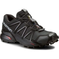 Buty SALOMON - Speedcross 4 W 383097 20 V0 Black/Black/Black Metallic. Czarne buty sportowe damskie Salomon, bez wzorów, z tkaniny, sportowe, do biegania, salomon speedcross. W wyprzedaży za 299,00 zł.