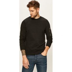 Brave Soul - Bluza. Czarne bluzy męskie Brave Soul, s, bez wzorów, z bawełny, z okrągłym kołnierzem, bez rękawów, bez kaptura. Za 69,90 zł.