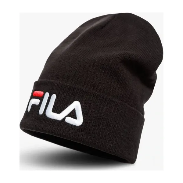 Fila Czapka Slouchy Beanie Leniar Logo , czarny, rozmiar ONE SIZE. Czarne czapki damskie Fila, bez wzorów, z bawełny. Za 129,99 zł.