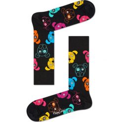 Happy Socks - Skarpetki Dog. Czarne skarpetki damskie marki Happy Socks, z elastanu. Za 39,90 zł.