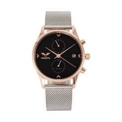 Zegarek Vendetta Zegarek damski Hollywood black/silver mesh VE1062 uniwersalny. Szare zegarki damskie Vendetta. Za 485,10 zł.