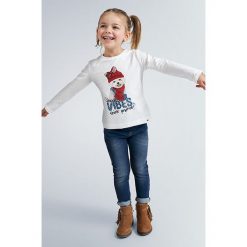 Mayoral - Jeansy dziecięce 92-134 cm. Szare jeansy dziewczęce Mayoral, bez wzorów, z elastanu. Za 87,90 zł.