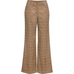 Spodnie bonprix wielbłądzia wełna - czarny w kratę. Pomarańczowe spodnie damskie bonprix, z wełny. Za 109,99 zł.