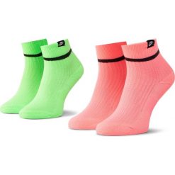 Zestaw 2 par wysokich skarpet damskich NIKE - SK0262 910 Różowy Zielony. Różowe skarpetki damskie Nike, bez wzorów, z elastanu. Za 59,00 zł.