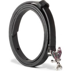 Pasek Damski PATRIZIA PEPE - 2V9342/A6A8-J3CW Glitter Berry/Nero. Czarne paski damskie Patrizia Pepe, w paski, ze skóry. Za 349,00 zł.