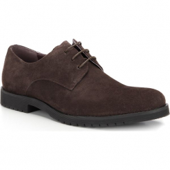 Buty męskie 87-M-818-4. Brązowe buty wizytowe męskie Wittchen, z materiału, na sznurówki. Za 259,00 zł.