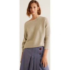 Mango - Sweter Vanessa. Szare bez kategorii Mango, s, z poliesteru, z dekoltem w łódkę. Za 139,90 zł.