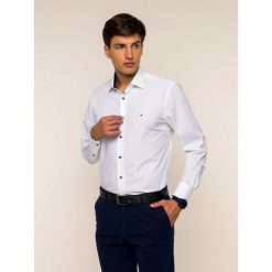 Koszula Tommy Hilfiger Tailored TT0TT05293. Niebieskie koszule męskie Tommy Hilfiger Tailored, m, bez wzorów, z elastanu, biznesowe, bez kołnierzyka, bez rękawów. W wyprzedaży za 179,00 zł.