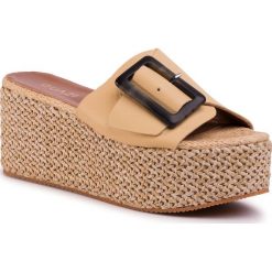 Espadryle QUAZI - QZ-58-04-000657 152. Żółte espadryle damskie QUAZI, bez wzorów, ze skóry, bez obcasa. Za 319,00 zł.