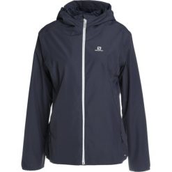 Salomon ESSENTIAL Kurtka hardshell graphite. Szare kurtki sportowe damskie Salomon, l, z poliesteru. W wyprzedaży za 375,20 zł.
