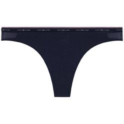 Stringi TOMMY HILFIGER Micro Stripe Thong 1387905568. Niebieskie stringi damskie TOMMY HILFIGER, l, bez wzorów, z elastanu. Za 79,00 zł.