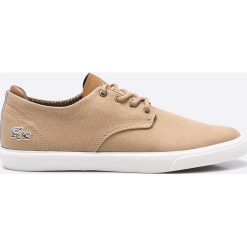 Lacoste - Buty. Szare buty sportowe męskie marki Lacoste, z gumy, na sznurówki. W wyprzedaży za 369,90 zł.