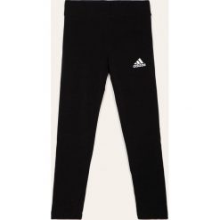 Adidas Performance - Legginsy dziecięce 128-170 cm. Czarne spodnie dziewczęce adidas Performance, z nadrukiem, z elastanu. Za 119,90 zł.