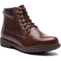 Kozaki GEOX - U Rhadalf F U845HF 00045 C0013 Brown. Brązowe glany męskie marki Geox, ze skóry ekologicznej. W wyprzedaży za 299,00 zł.