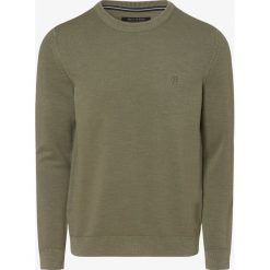 Marc O'Polo - Sweter męski, zielony. Zielone swetry męskie Marc O'Polo, m, bez wzorów, z bawełny, eleganckie, polo, bez kaptura. Za 299,95 zł.