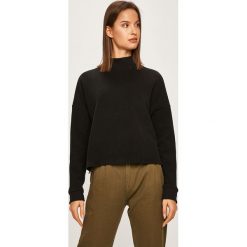 Answear - Bluza. Czarne bluzy damskie ANSWEAR, s, bez wzorów, z bawełny, bez rękawów, bez kaptura. W wyprzedaży za 79,90 zł.