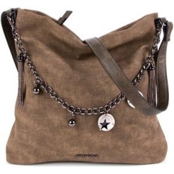 Emily & Noah torebka damska Saskia 61840 khaki. Brązowe torebki klasyczne damskie Emily & Noah, bez wzorów, bez dodatków. Za 189,00 zł.