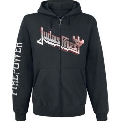 Bluzy męskie: Judas Priest Firepower Bluza z kapturem rozpinana czarny