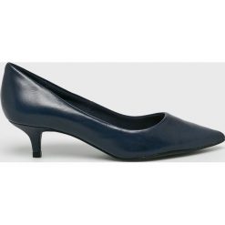 Answear - Czółenka Heritage. Niebieskie buty ślubne damskie marki ANSWEAR, ze skóry, na obcasie. W wyprzedaży za 149,90 zł.
