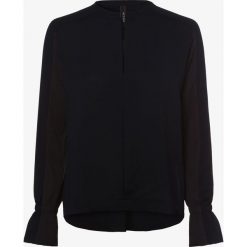 Marc Cain Collections - Bluzka damska, niebieski. Niebieskie bluzki damskie Marc Cain Collections, bez wzorów, z falbankami, bez rękawów. Za 759,95 zł.