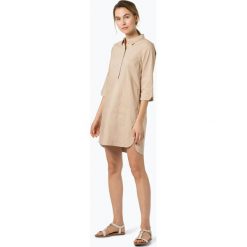 Marie Lund - Sukienka damska, beżowy. Brązowe sukienki damskie Marie Lund, bez wzorów, eleganckie, bez kołnierzyka, bez rękawów, koszulowe. Za 279,95 zł.