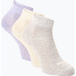 Puma - Skarpety damskie pakowane po 3 szt., lila. Szare skarpetki damskie Puma, bez wzorów, z bawełny. Za 34,95 zł.